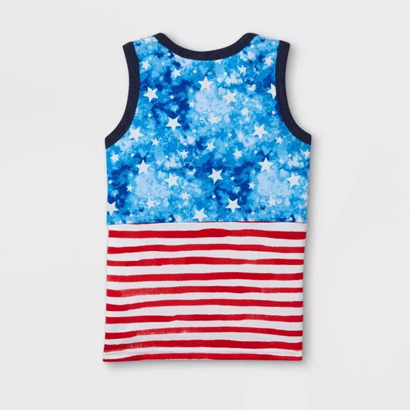 Toddler Boys' Americana Stars and Striped Knit Tank Top - Cat & Jack™ | Target