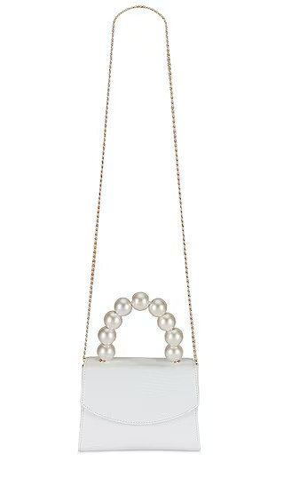 Peta Pearl Handle Bag in White | Revolve Clothing (Global)