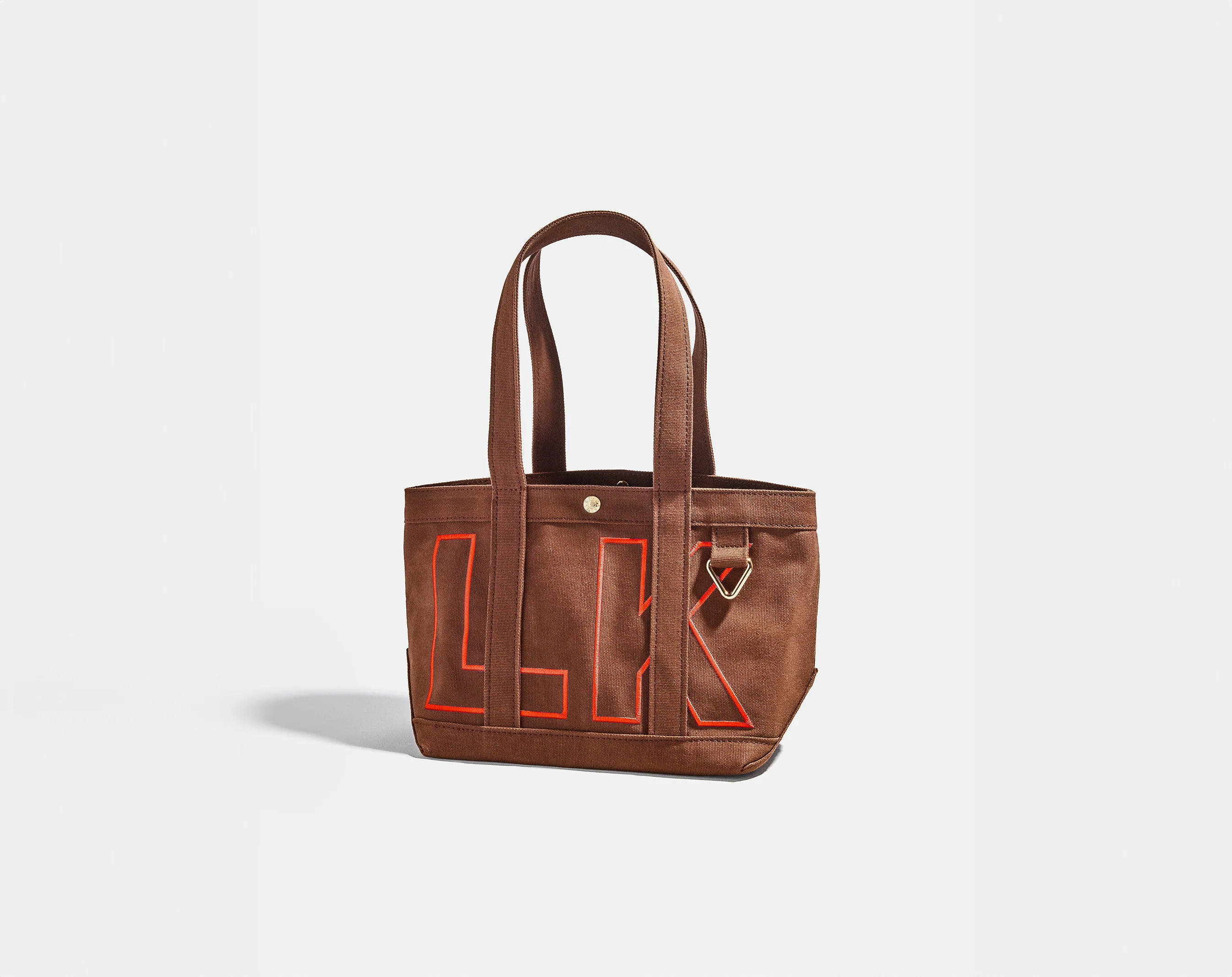 Custom Alpha Tote - Chocolate Brown | BaubleBar