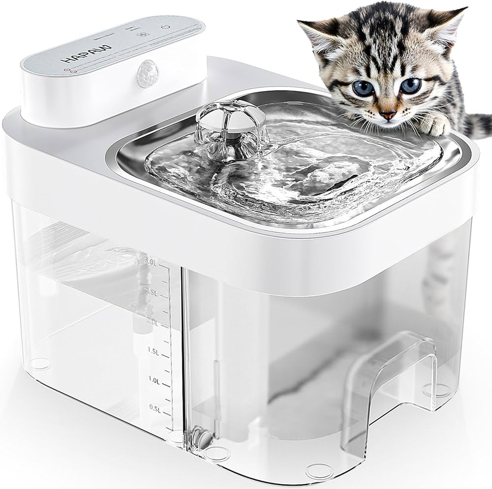 Cat Water Fountain, Wastewater Separation & No Filter Cotton, Pet Water Dispenser with 101oz/3L L... | Amazon (US)