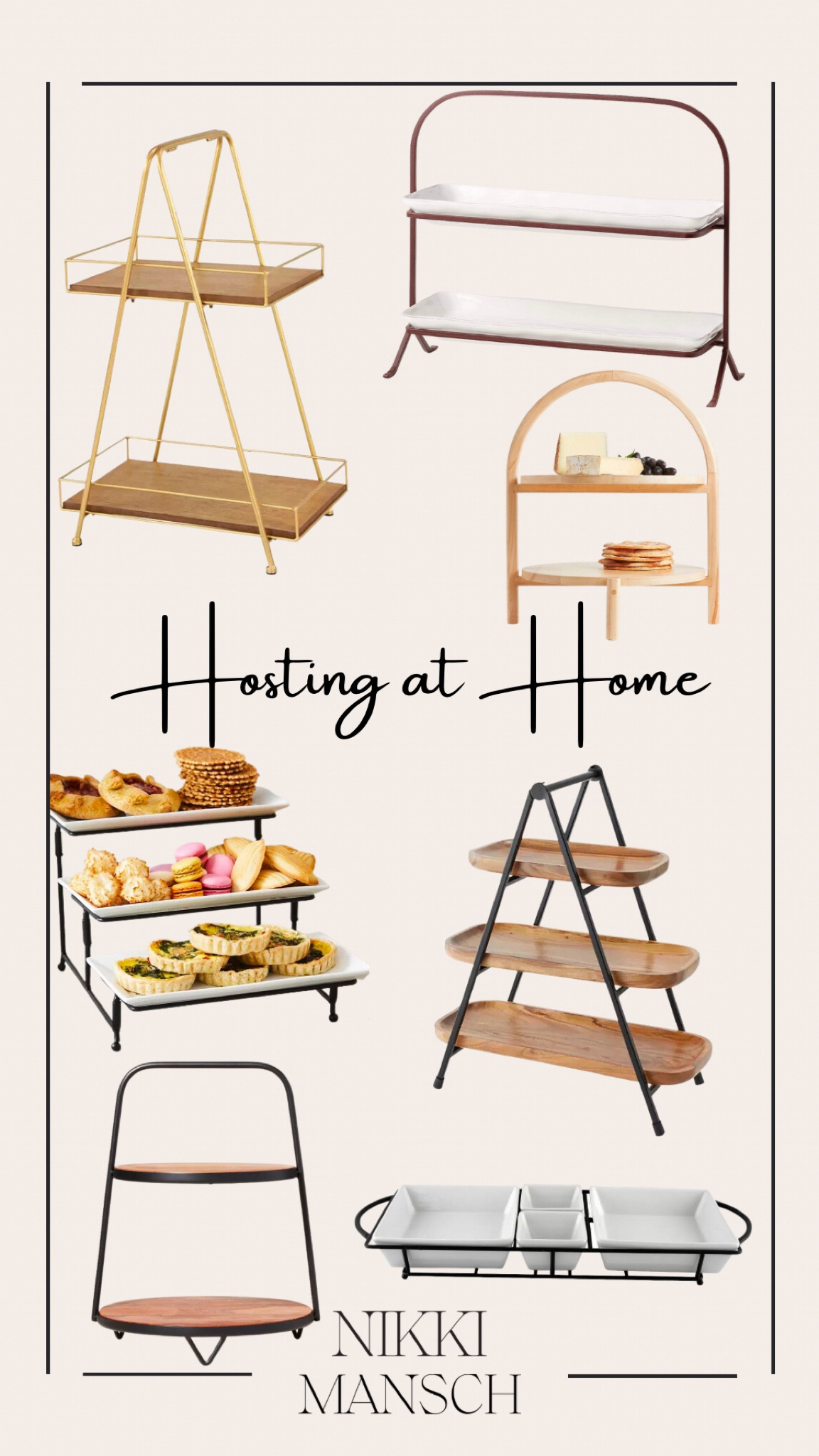 Tiered trays elevate both the look of your food spread and maximize the tabletop space! The overall presentation immediately gives an extra WOW even if serving something simple like fruit and pastries. Look like the host with the most with less effort from baby showers, weekend brunches, to casual family cookouts. 

Kitchen, party ideas, serving tray, hosting at home, kitchen decor, fruit stand, baby shower 

#LTKunder100 #LTKhome