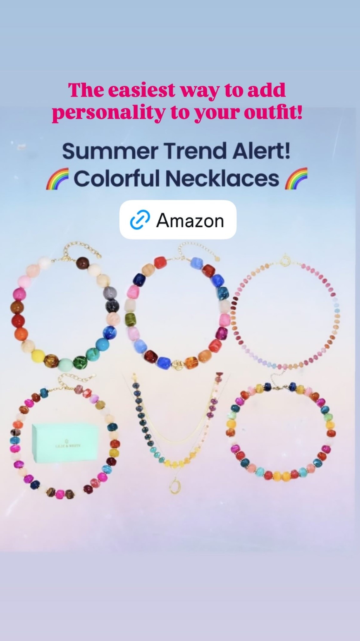These colorful, chunky, bead necklaces are the easiest way to add personality to your outfit!

#LTKOver40 #LTKMidsize #LTKPetite