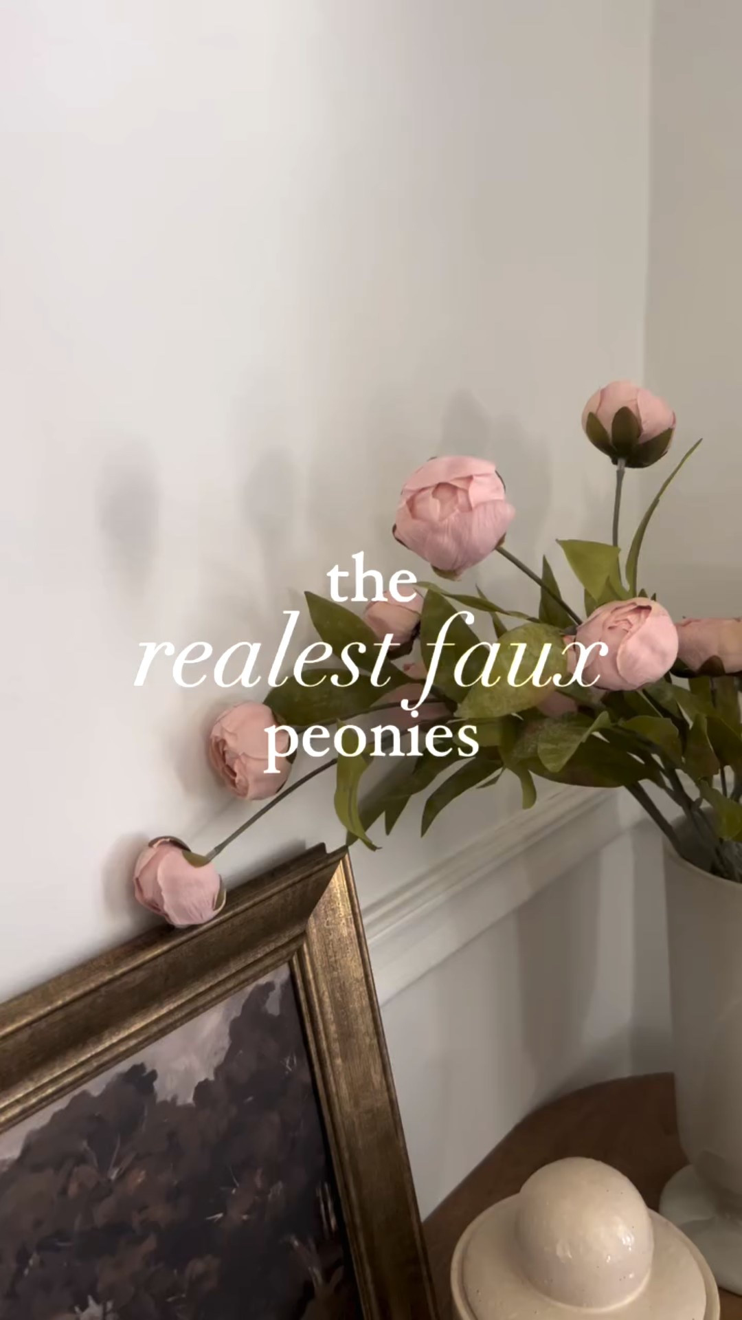 THE SEARCH IS OVER 🔎

I’ve found the perfect faux peonies 🙌🏼



If you are looking for the realest looking faux peonies, with perfect color and shape, I’ve found then (and we know I love my faux florals)

The flower buds have the perfect shape and texture and are complimented by a leaf with perfect color and a bit of dimension. 

They come in cream and “tan” (they are labeled tan online but they are def pink like in the video). They also give the perfect “droop” look and are easy to shape. 

So happy to have these so I’m not spending all my money on fresh peonies once they are in season! 

#fauxplants #fauxplantsarebetter  #neutralhome #neutralhomedecor #moderntraditional #transitionaldesign #howihome #myhomefinds #fauxpeonies #fauxflorals #peonies #springflowers #springhomedecoration