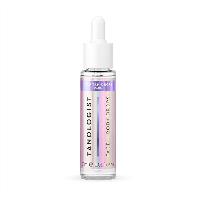 Tanologist Face and Body Drops, Dark - Illuminating Self Tan Drops, Vegan and Cruelty Free - 1.01... | Amazon (US)
