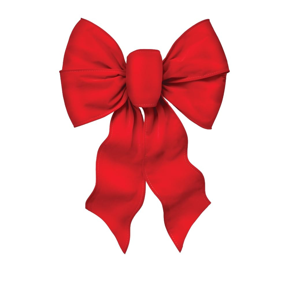 Rocky Mountain Goods Large Wired Red Bow - 12" Wide by 18" Long - Christmas Wreath Bow - Great fo... | Amazon (US)