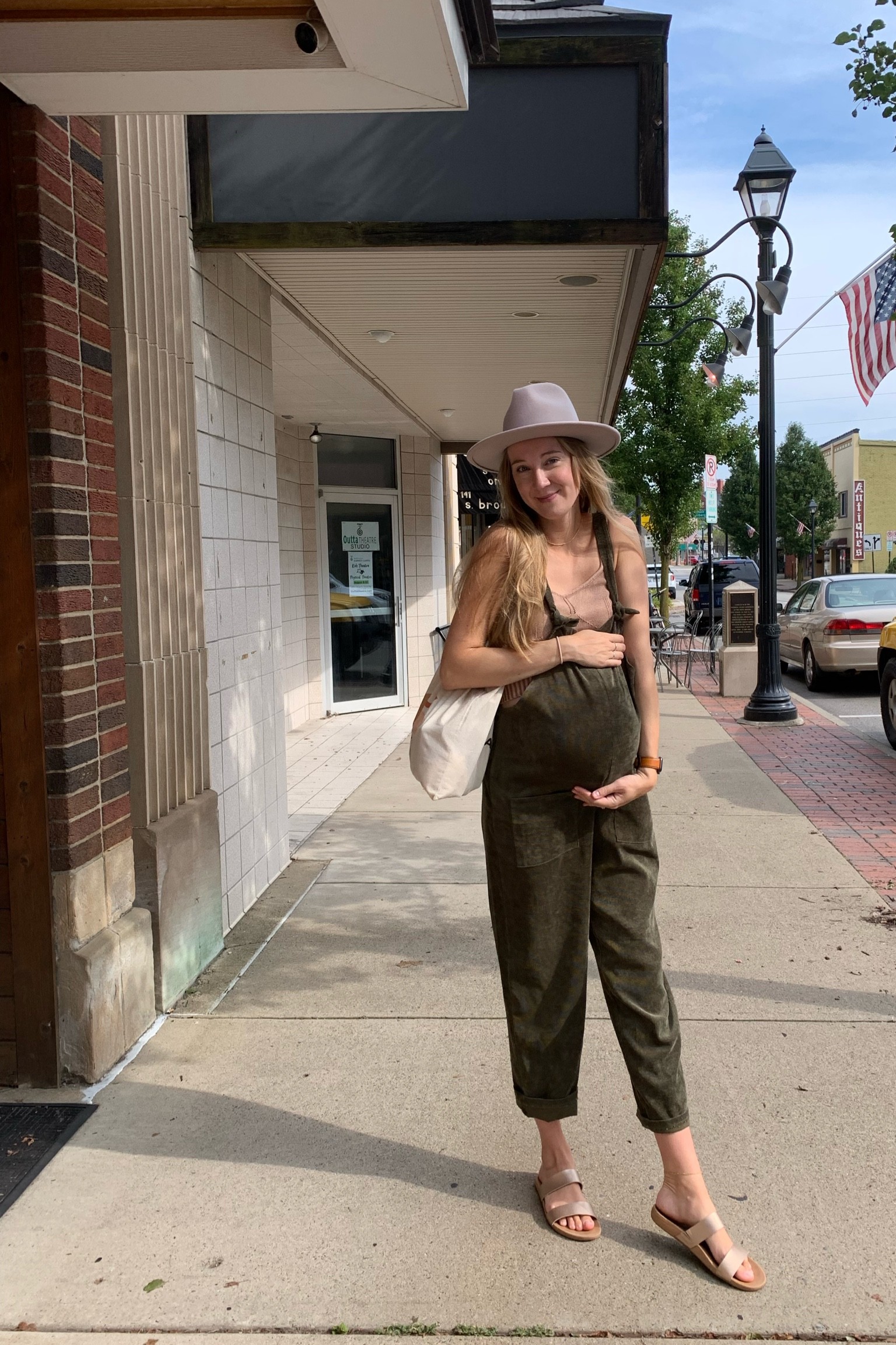 an outfit for gallivanting around this cutie PA town // the hat is from Gigi Pip // the knit crop is from Böhme // the tote bag is Mandrn // similar overalls linked // 

#LTKunder50 #LTKbump #LTKstyletip