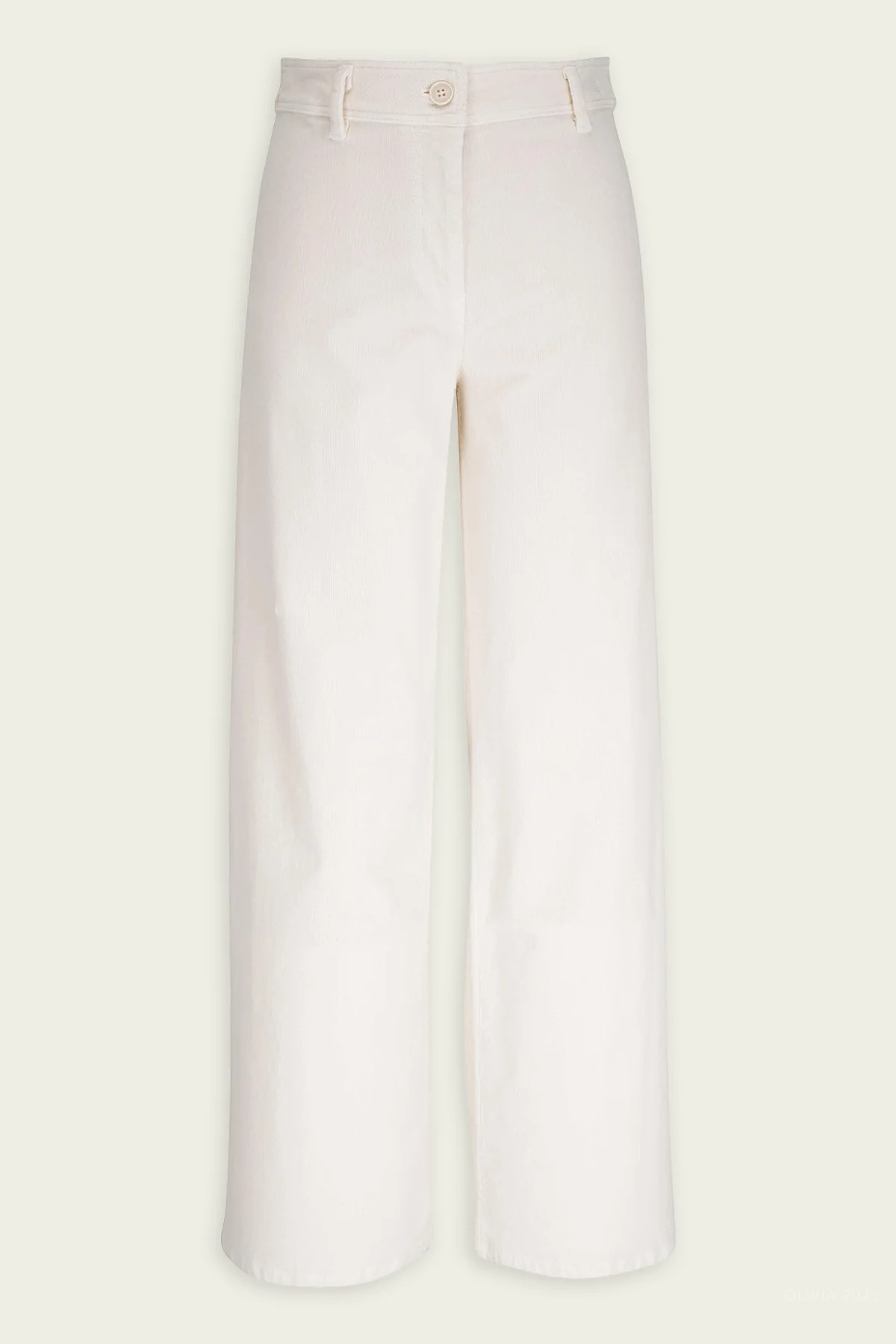 Megan Wide-Leg Pants in Stone - White 4 US | Shop Olivia