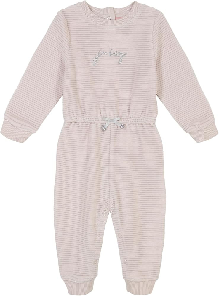 Juicy Couture Baby Girls Footless Coverall | Amazon (US)