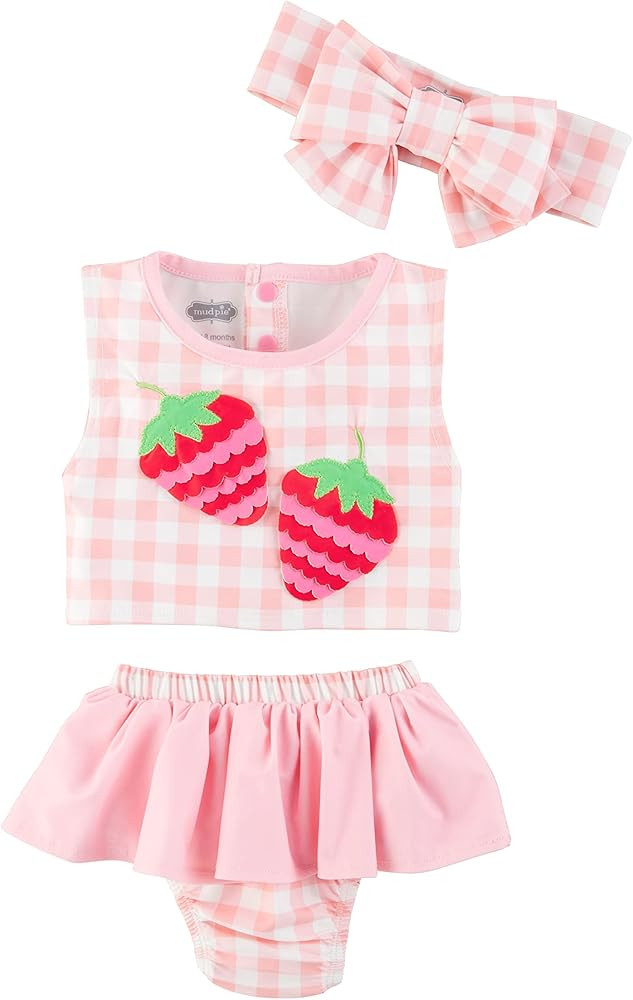 Mud Pie Girls Swimsuit & Headband Set | Amazon (US)