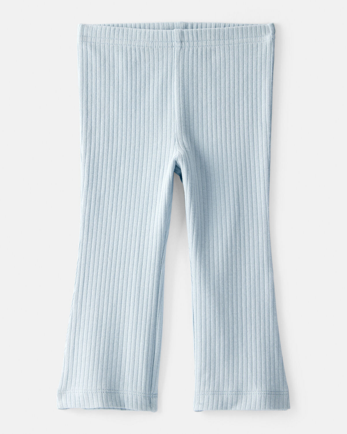 Baby Girl Flare Pull-On Stretch Rib Leggings - Blue | Carter's Inc