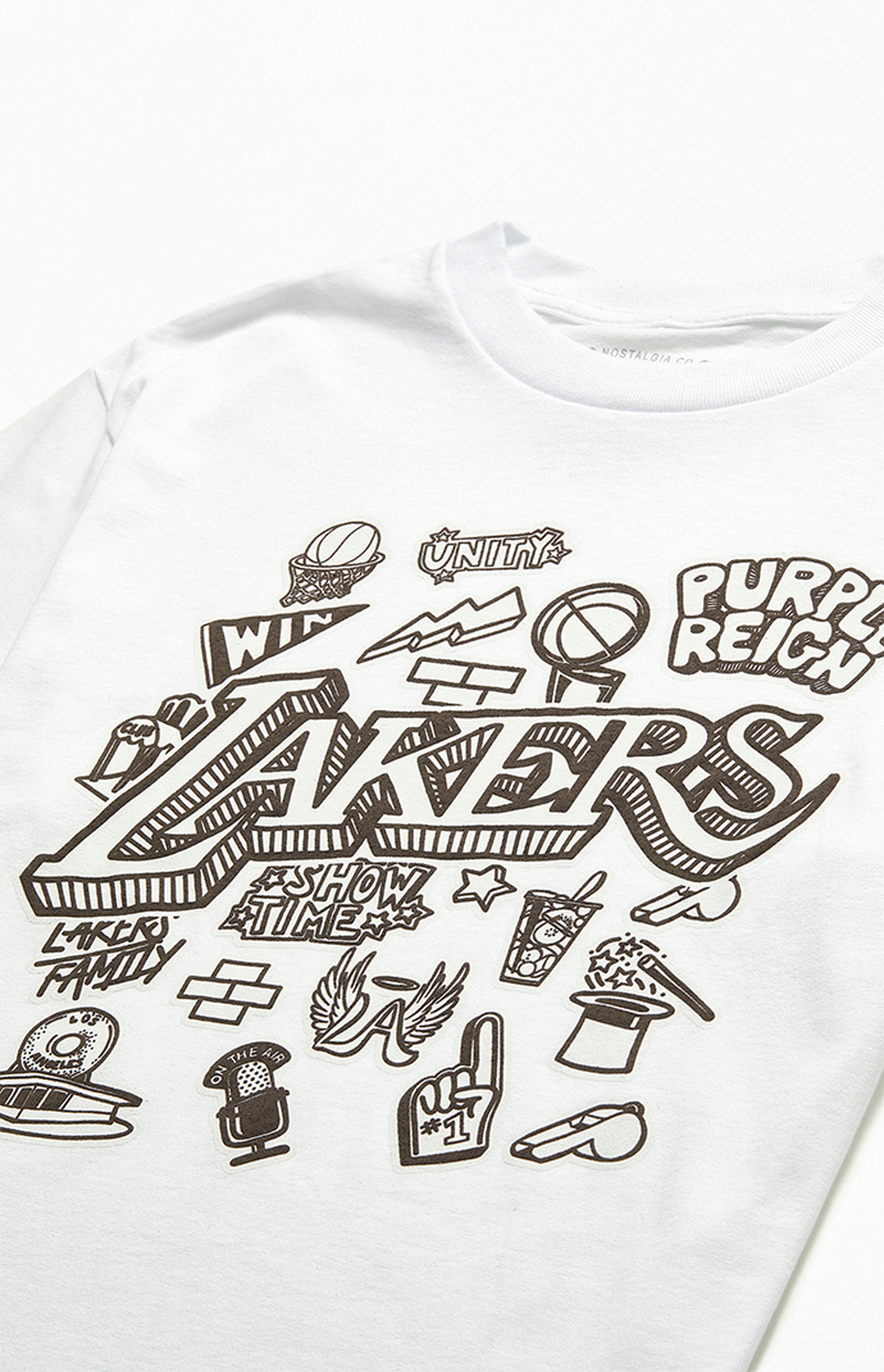 Mitchell & Ness Doodle Lakers T-Shirt | PacSun