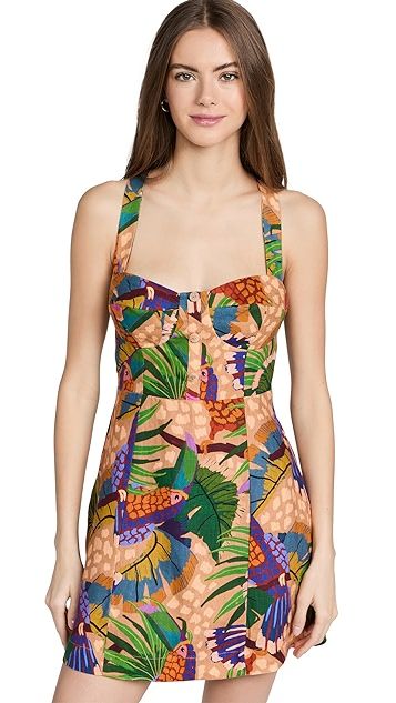 Sand Painted Toucans Mini Dress | Shopbop