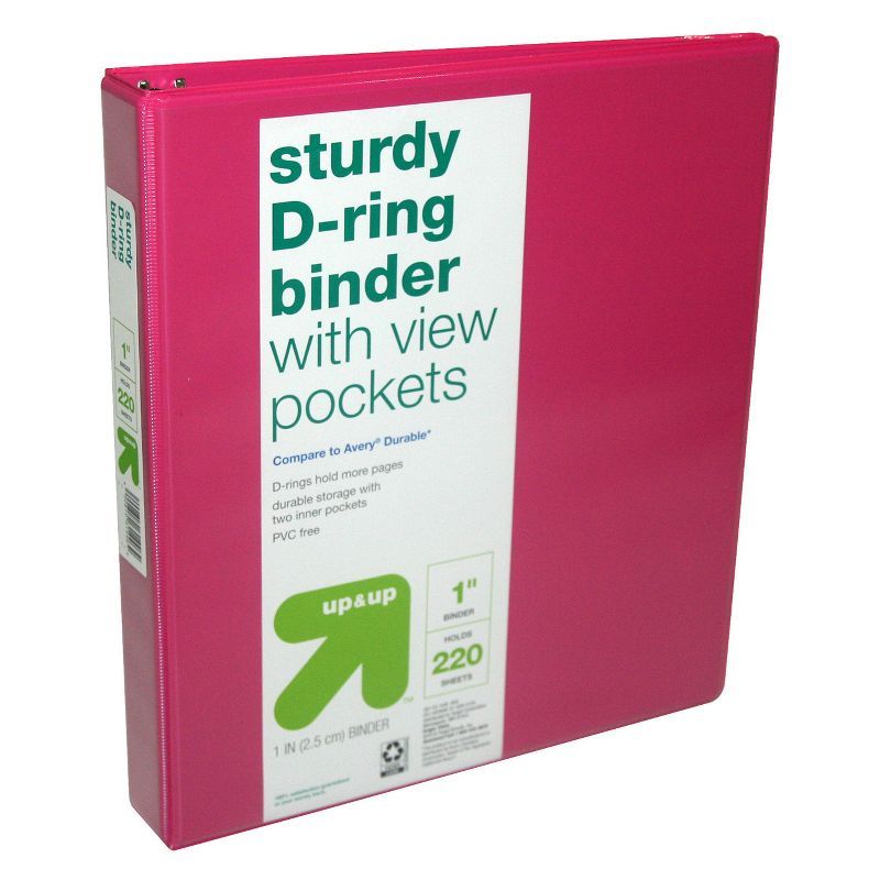 1" 3 Ring Binder Clear View - up & up™ | Target