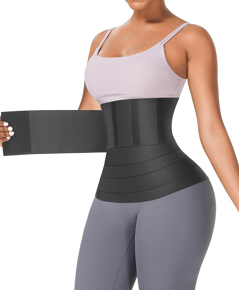 FeelinGirl Waist Trainer for Women Sauna Belt Tummy Wrap Plus Size | Amazon (US)