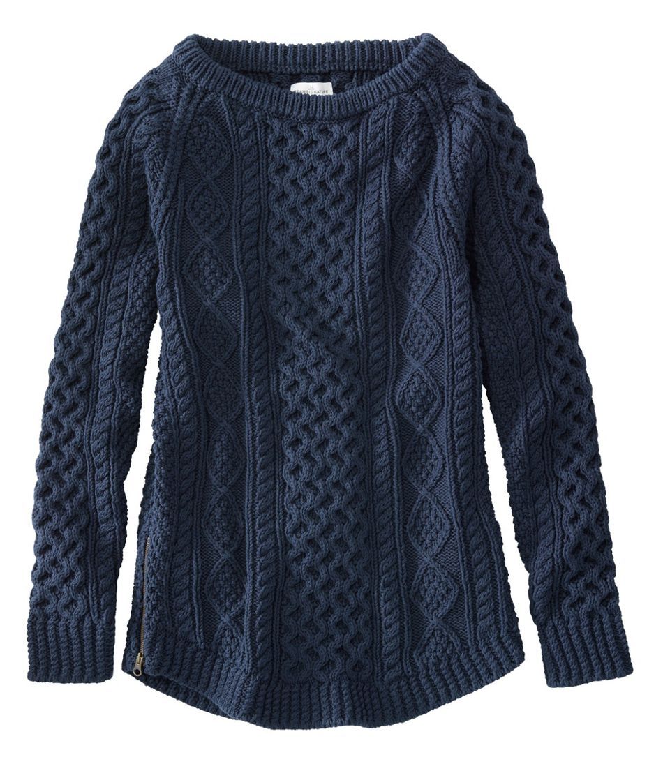 Women's Signature Cotton Fisherman Tunic Sweater | L.L. Bean