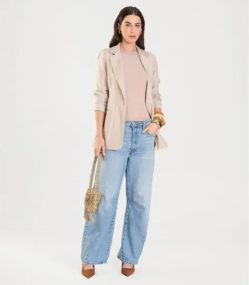 Blazer Feminino Dianna Bege | Dafiti (BR)