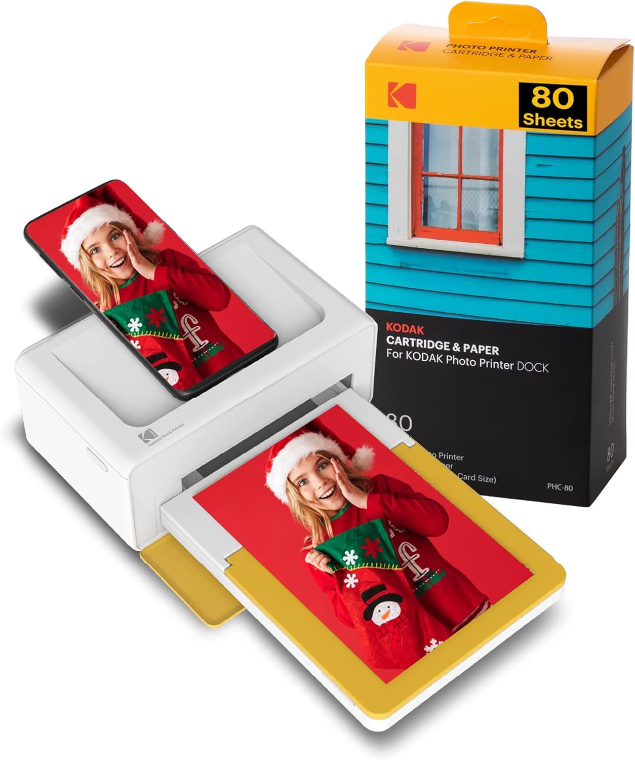 Kodak Dock Plus 4x6 Instant Photo Printer 80 Sheet Bundle (2022 Edition) – Bluetooth Portable P... | Amazon (US)