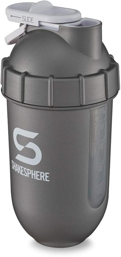 SHAKESPHERE Tumbler View: Protein Shaker Bottle Smoothie Cup with Clear Window, 24 oz - Bladeless... | Amazon (US)