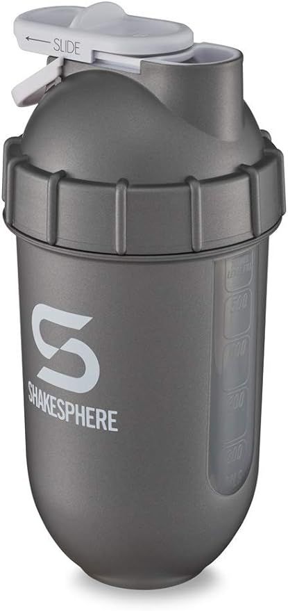 SHAKESPHERE Tumbler View: Protein Shaker Bottle Smoothie Cup with Clear Window, 24 oz - Bladeless... | Amazon (US)