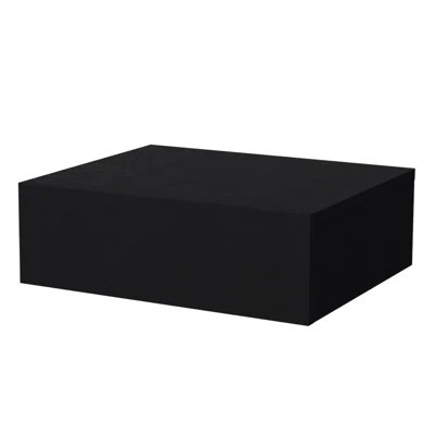 Black Bedroom Nightstand - Space Saving, Wood Construction Floating In Saving | Wayfair North America