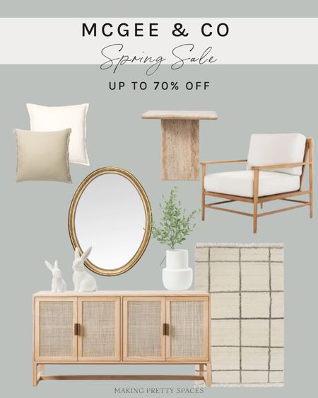 Shop the McGee & Co Spring sale going on now! Save up to 70% off! McGee &Co, tent sale, spring sale, spring decor, home finds, Easter, neutral decor, spring, greenery, furniture finds

#LTKsalealert #LTKfindsunder50 #LTKstyletip