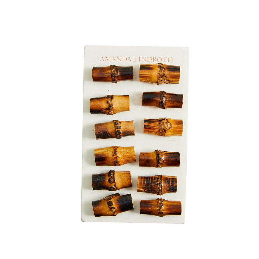 Short Knot Bamboo Push Pins, Set of 12 | Amanda Lindroth