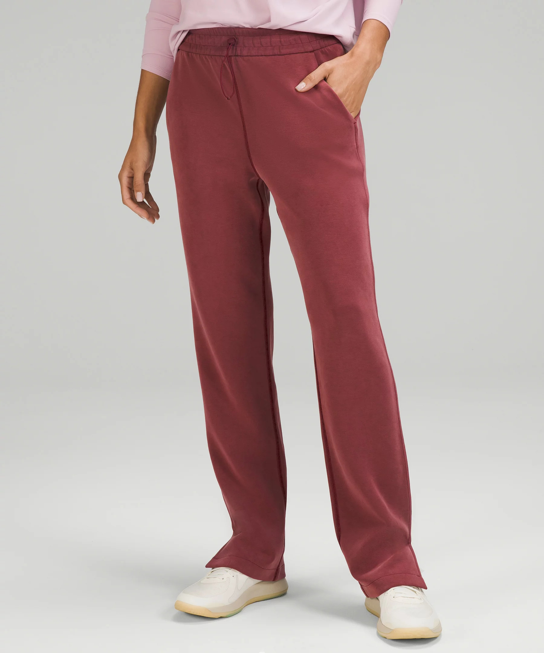 Brushed Softstreme Split-Hem High-Rise Pant | Lululemon (US)