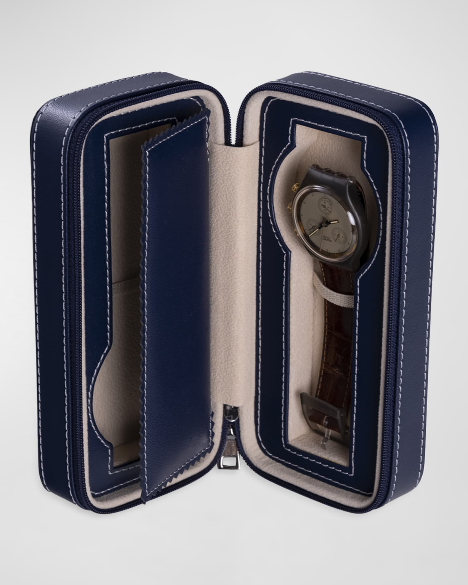 Leather Travel Watch Case - 2 | Neiman Marcus