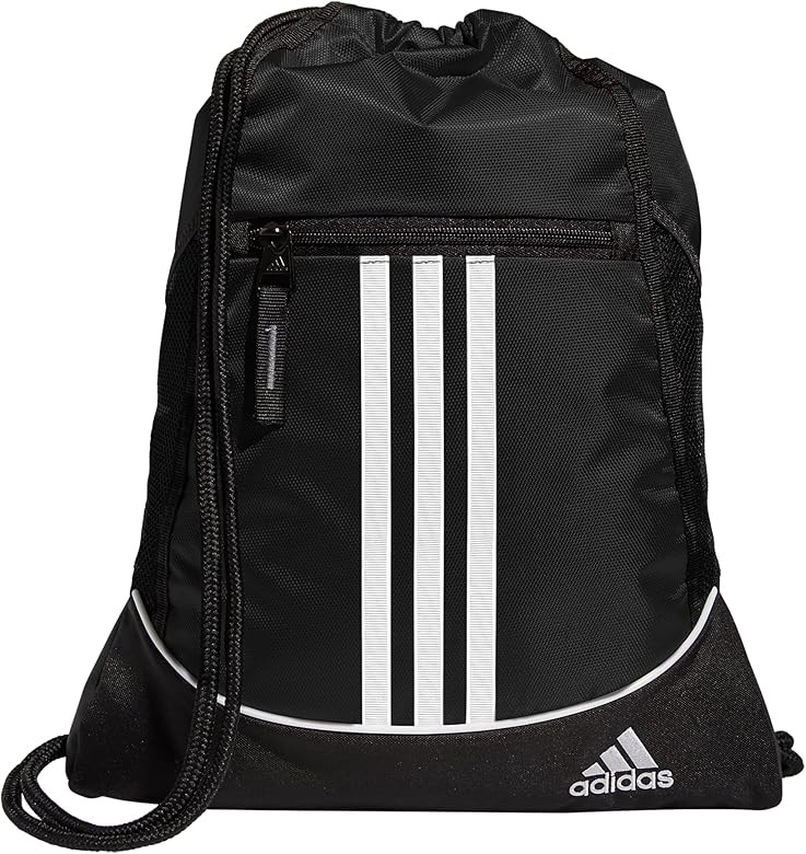 adidas Alliance Sackpack, Drawstring, Lightweight Small Gym Bag for Women, Soccer Backpack, Black... | Amazon (US)