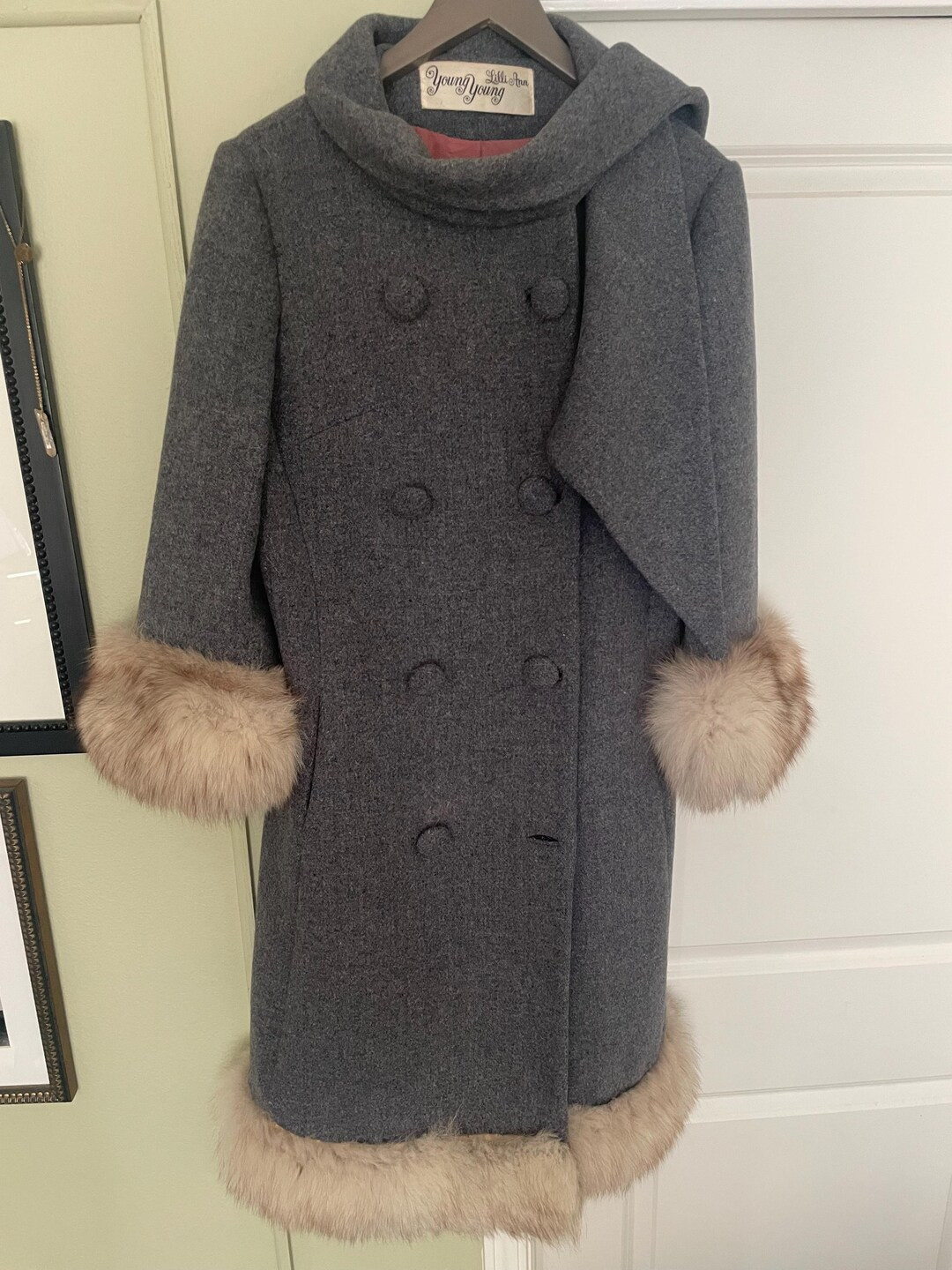 Lilli Ann Young Young Fur Wool and Fur Coat | Etsy (US)