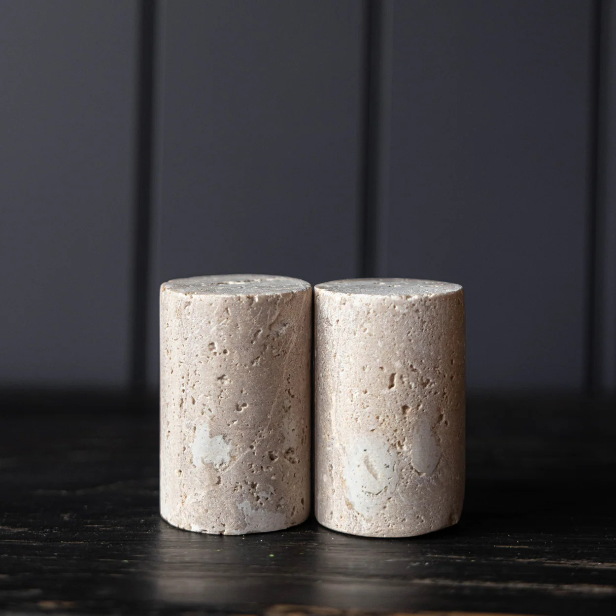 Travertine Salt & Pepper Shakers | Luxe B Co