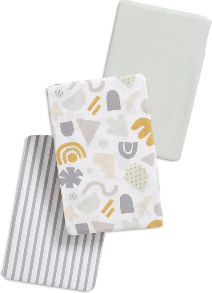 Assorted 3-Pack Fitted Crib Sheets | Nordstrom