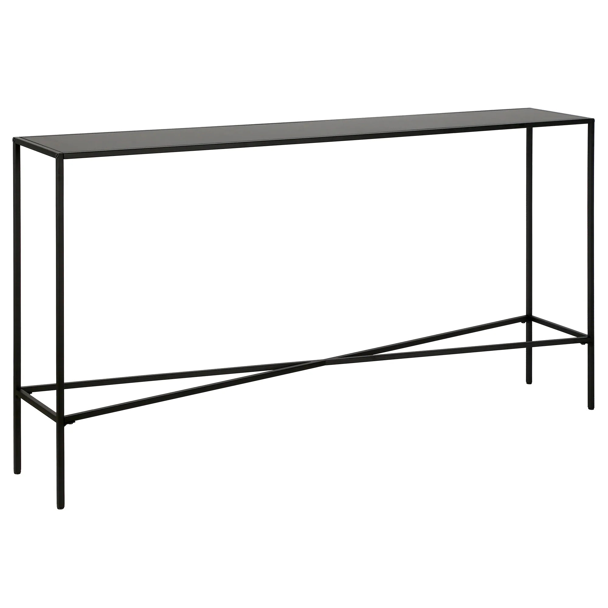 Hailey Home Industrial Rectangular Metal Blackened Bronze 55-in W x 30-in H Console table one_size | AT0823 | Lowe's