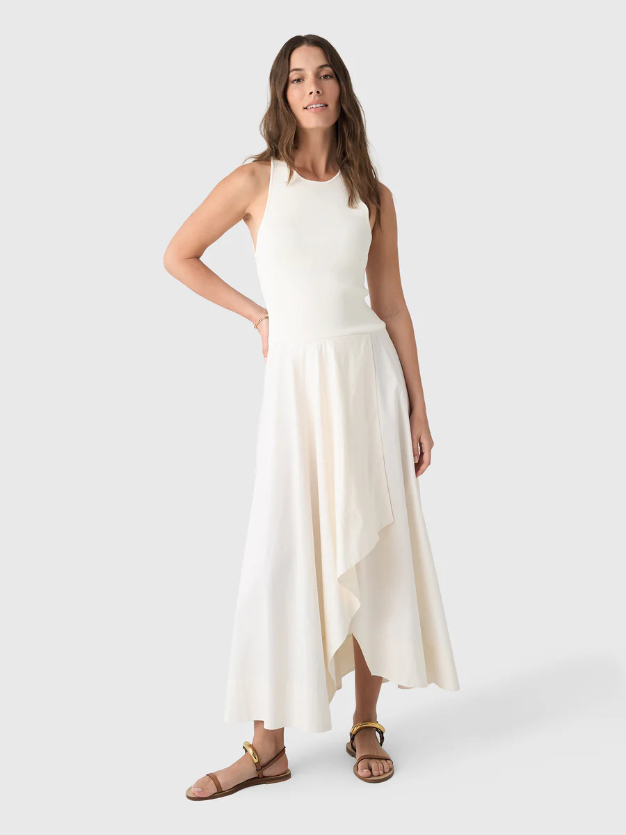 St. Agni Women's Knit Bodice Asymm Dress | Saint Bernard