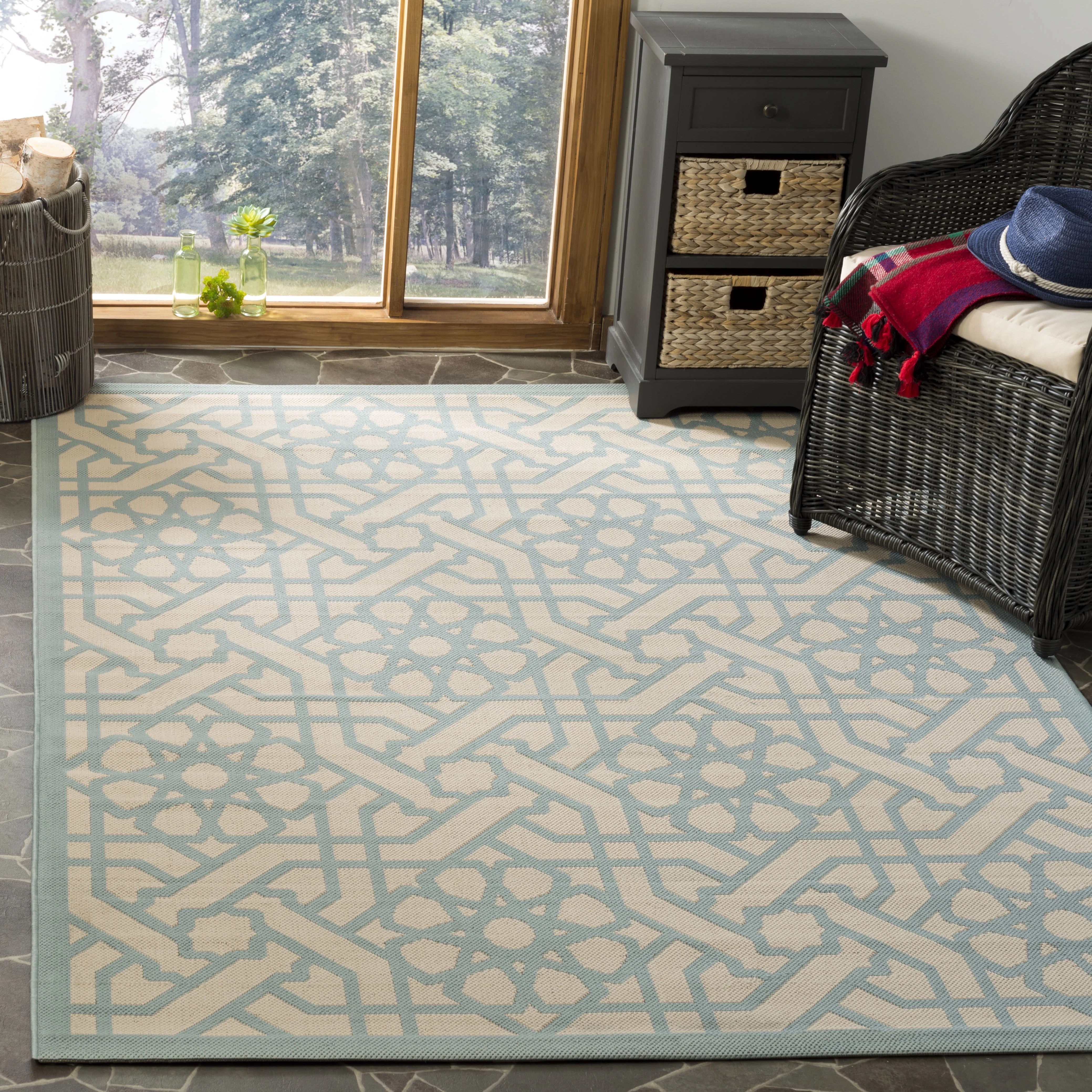 Safavieh Martha Stewart Oscar Geometric Indoor/Outdoor Area Rug - Walmart.com | Walmart (US)
