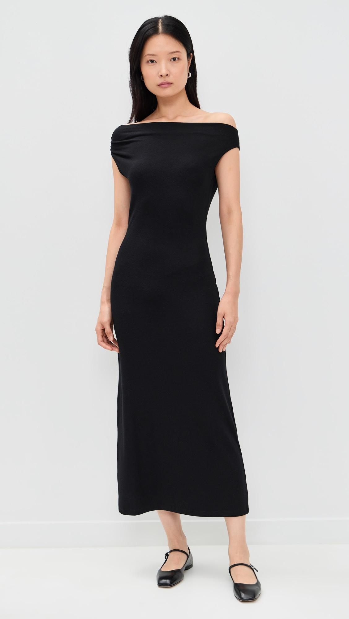 Lauren Ruched Asymmetrical Shoulder Dress | Shopbop
