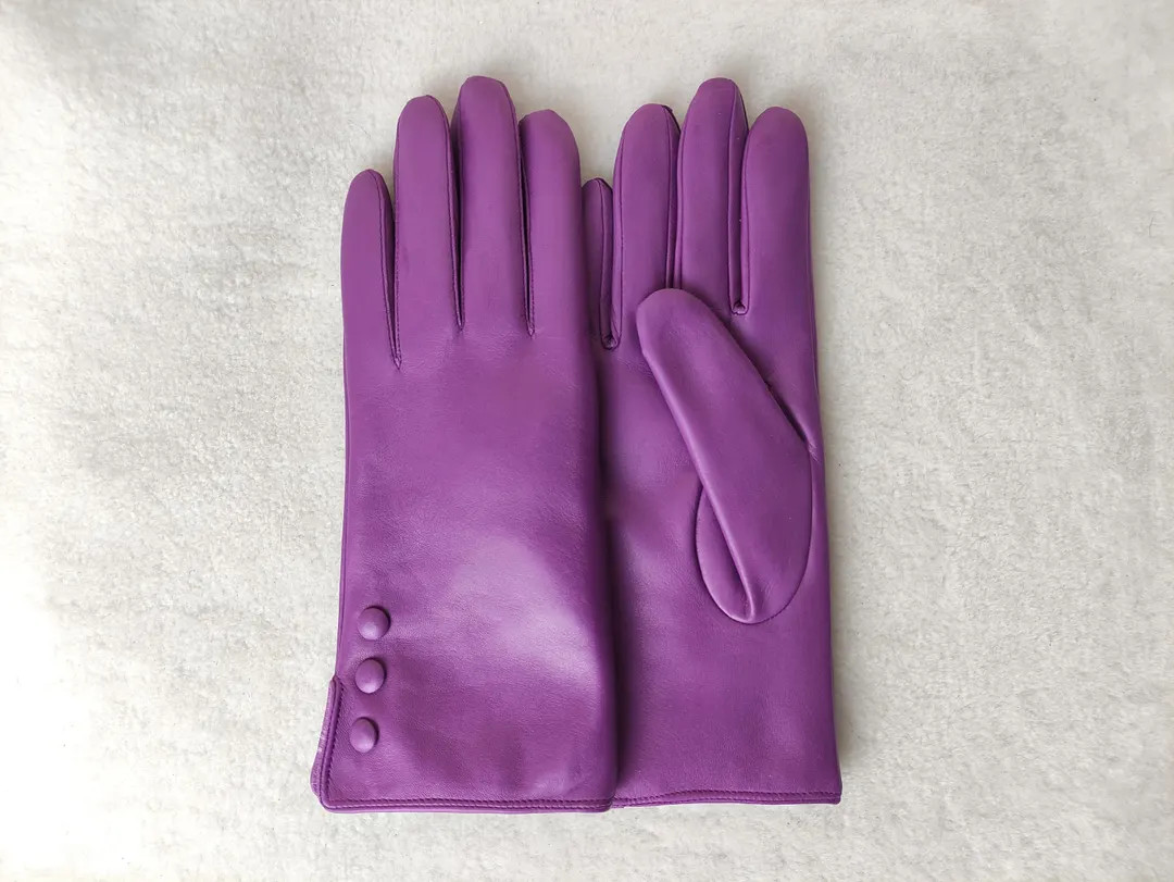 Fur-lined Leather Gloves, Handmade Lambskin Winter Gloves - Etsy Canada | Etsy (US)