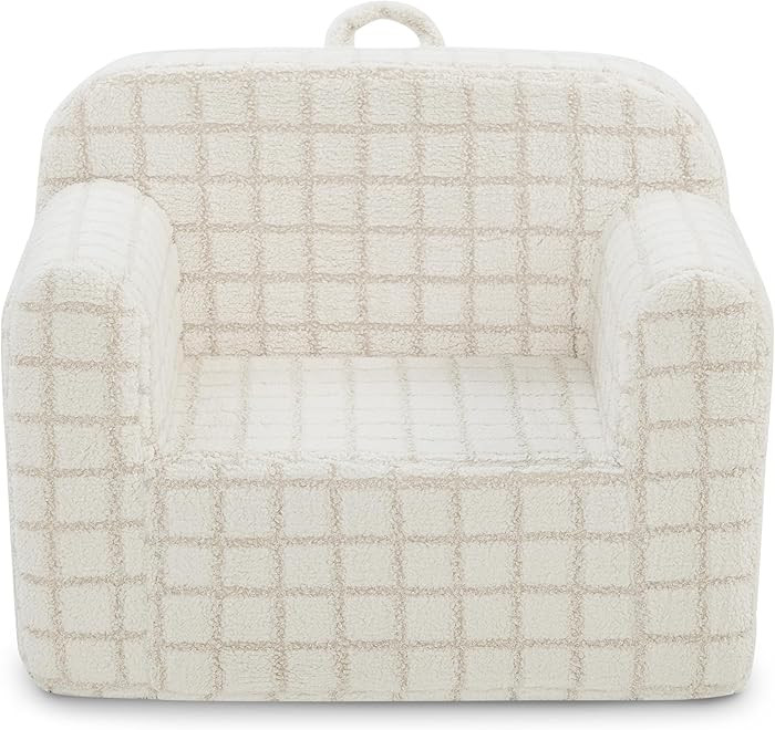 Delta Children Checkered Cozee Chair, Cream | Amazon (US)