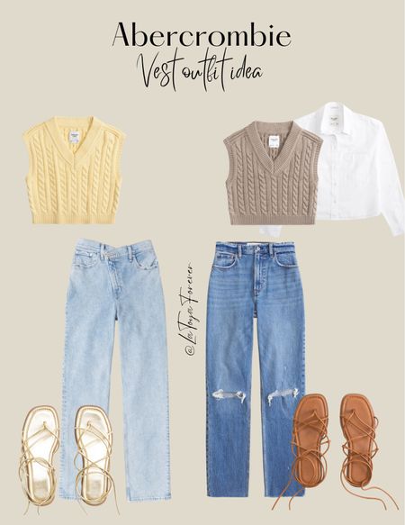 Abercombie vest outfit idea! ✨

Sweater vest, denim jeans, Abercrombie jeans, Abercrombie outfit idea 

#LTKsalealert #LTKstyletip