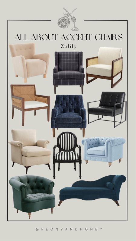Check out all of these stylish and trendy accent chairs for your living room, office, or bedroom!  #accentchair #homedecor #livingroom #chair #armchair #zulily #zulilyfinds

#LTKstyletip #LTKhome #LTKFind