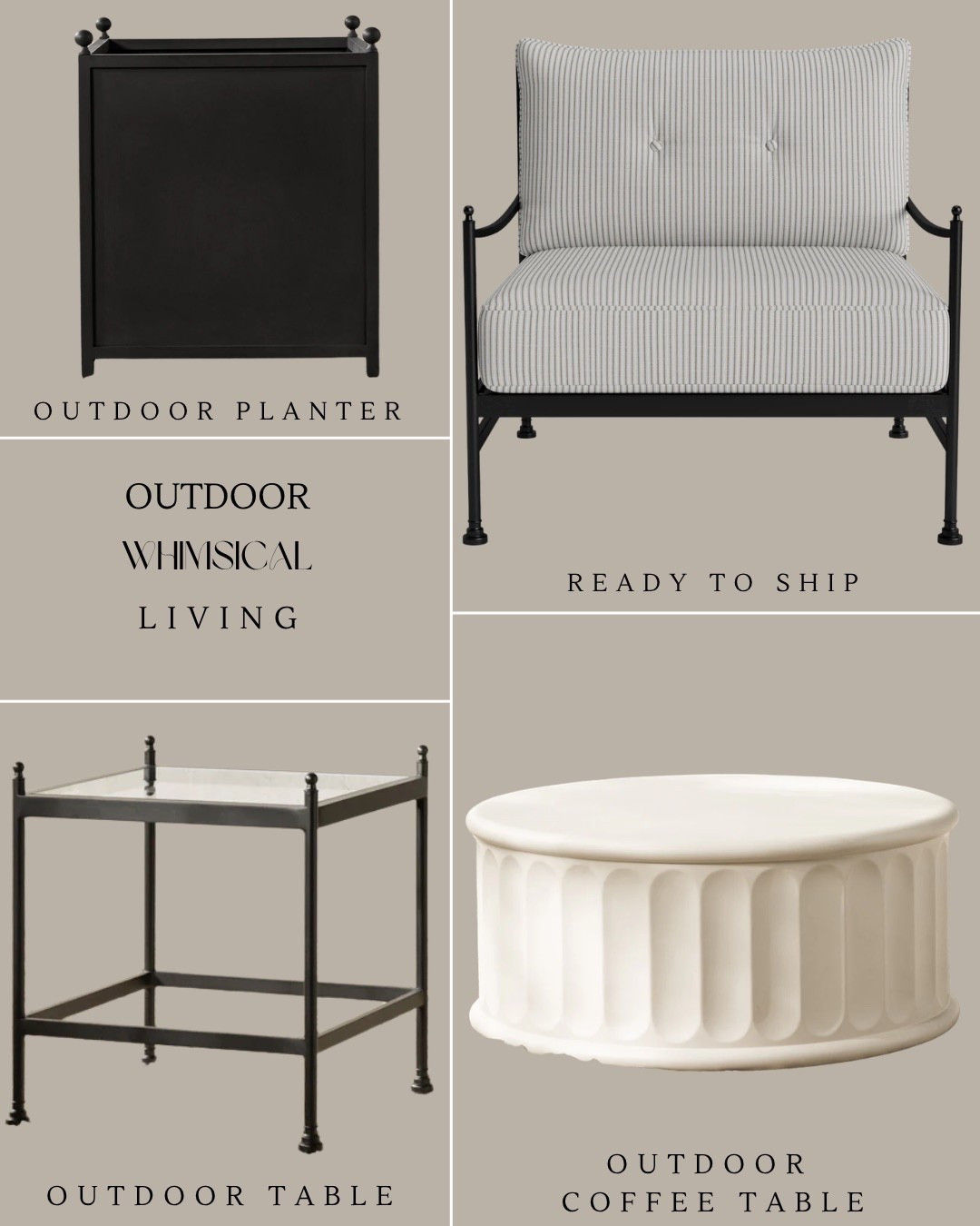 The dreamiest outdoor furniture and planter!

#LTKHome #LTKSeasonal