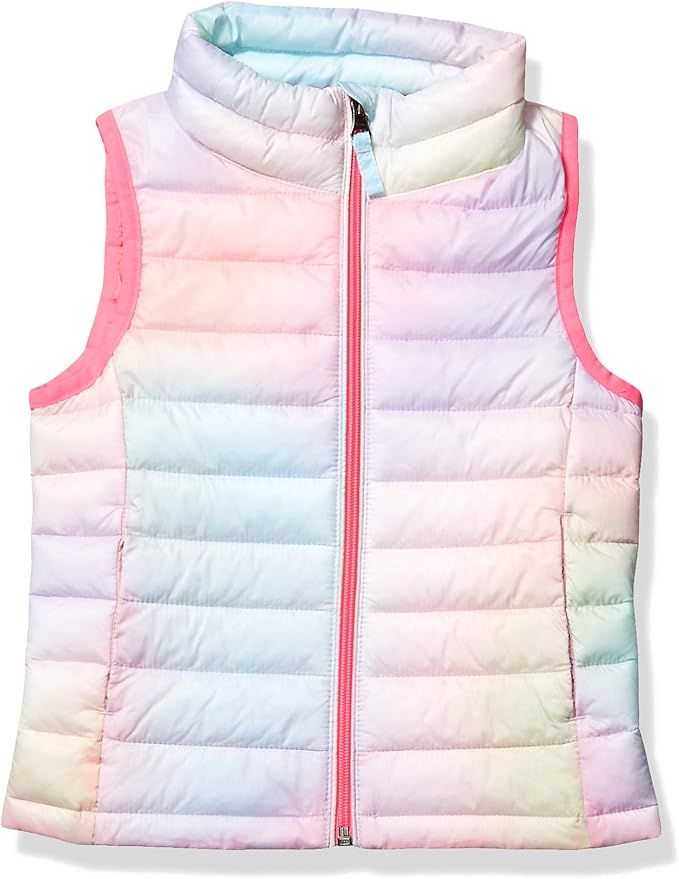 Amazon Essentials Girls and Toddlers' Lightweight Water-Resistant Packable Puffer Vest | Amazon (US)
