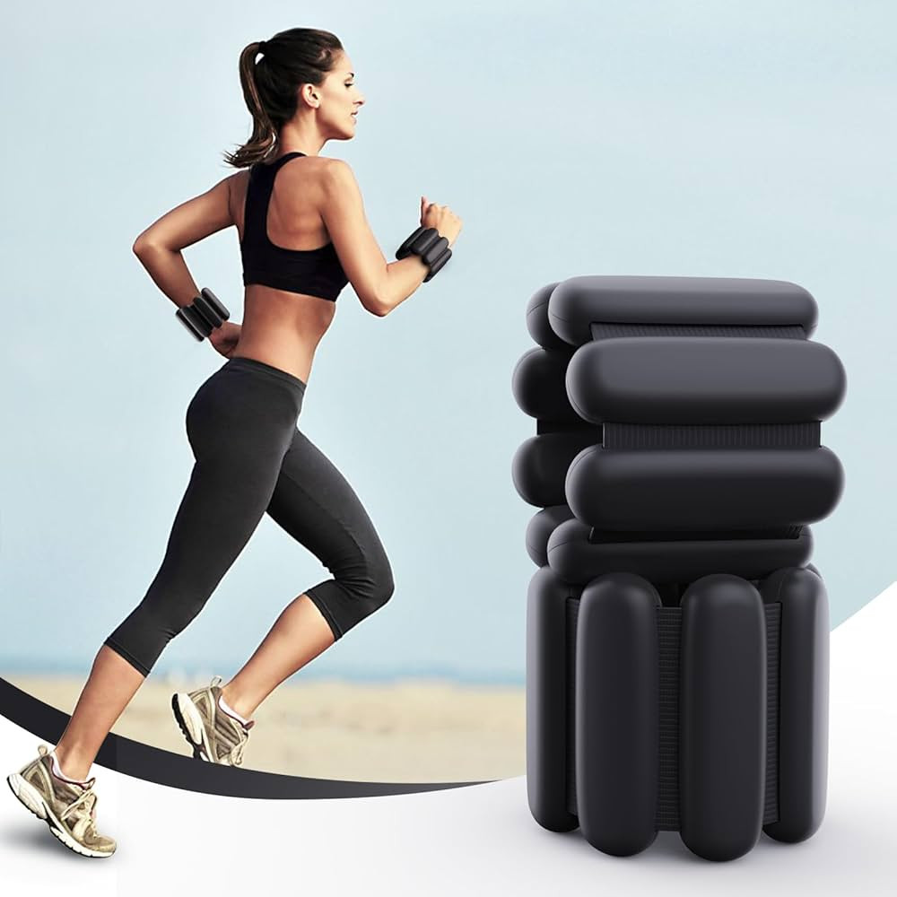 Ankle weights for women wrist weight: Adjustable ankle & wrist weights 2lbs(1lb each) for Pilates... | Amazon (US)