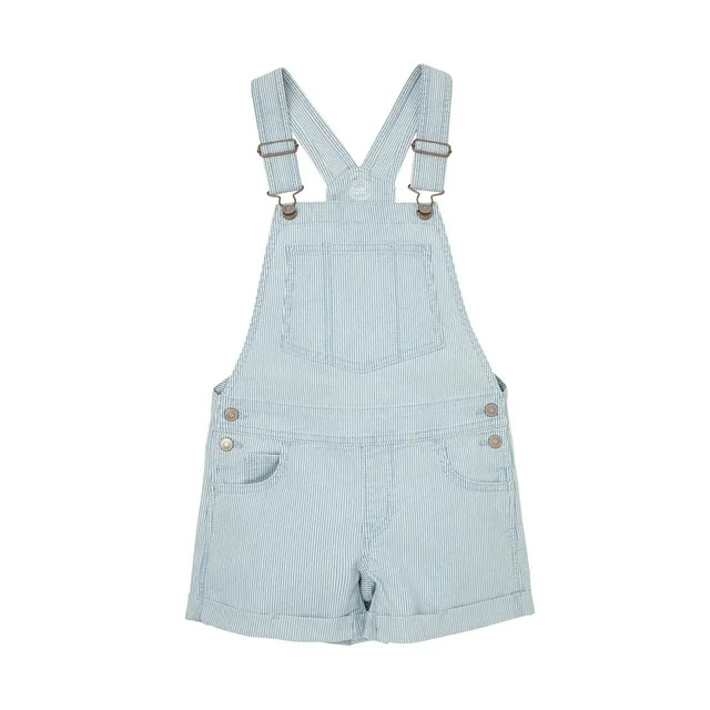 Wonder Nation Girls Denim Shortall, Sizes 4-18 | Walmart (US)