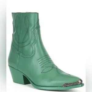 Steve Madden Green leather Tsunami Boots sz 8 | Poshmark