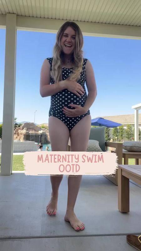 Maternity swim. Maternity swimsuit. Maternity swimwear. Modest swimwear. Pregnancy fashion. Third trimester style. Pregnancy swimsuit. Albion fit code SPRINGKARLI 

#LTKBump #LTKSwim #LTKSaleAlert