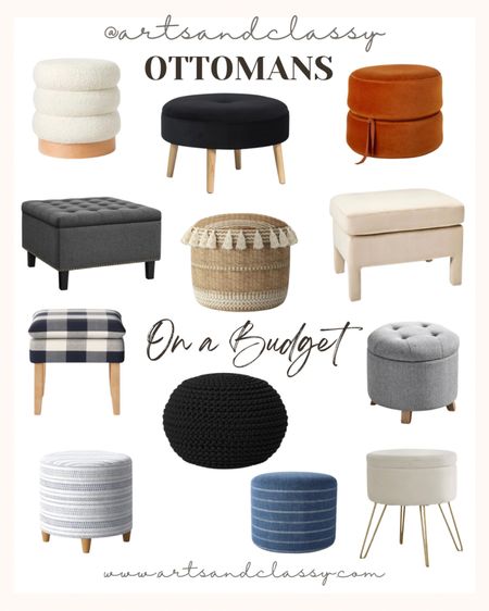 Add a pop of color or modern touch to your space with these budget-friendly ottomans! From storage ottomans to poufs, these finds are all under $100.

#LTKhome #LTKFind #LTKunder100