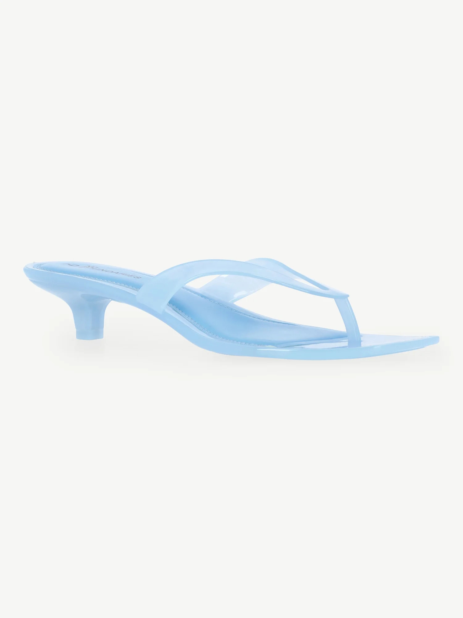 No Boundaries Women's Jelly Flip Flop Kitten Heel Sandals | Walmart (US)