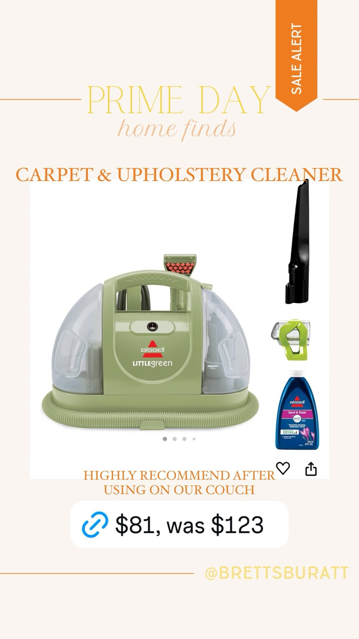 HIGHLY RECOMMEND AFTER USING ON OUR COUCH || CARPET & UPHOLSTERY CLEANER || Amazon prime day deals 

#LTKFindsUnder100 #LTKHome #LTKSaleAlert
