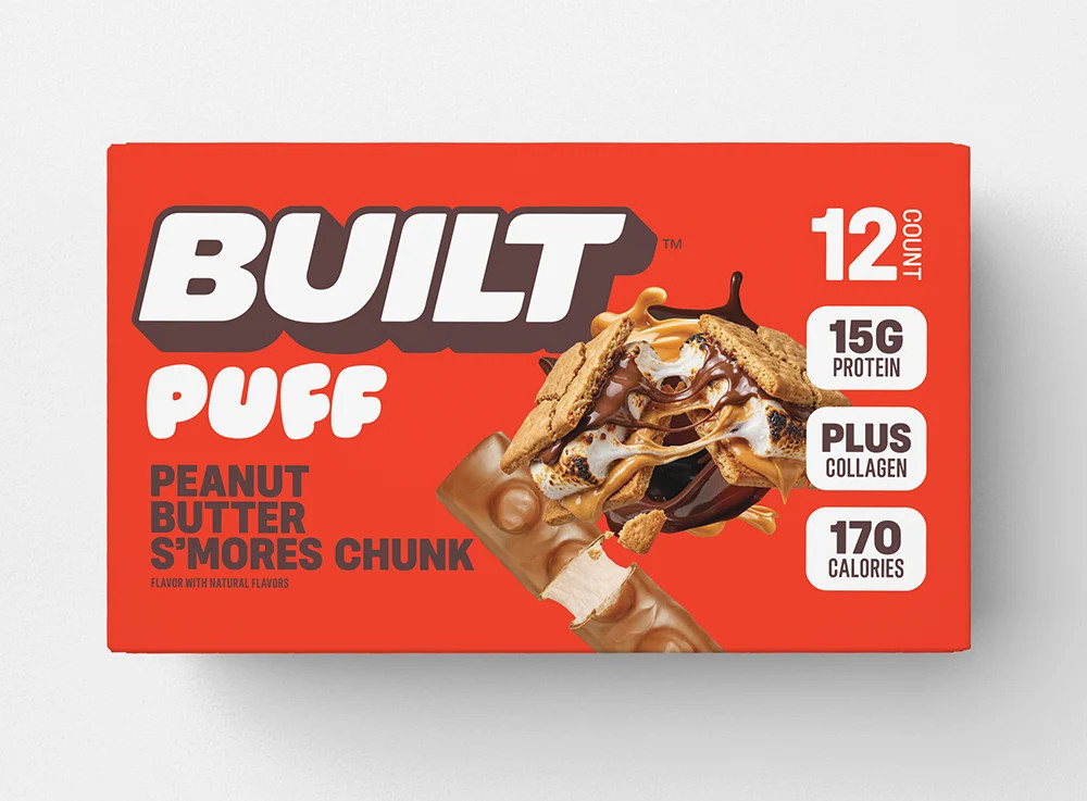 S'mores Chunk Puff - 12 Ct. | S'mores Protein Bar | BUILT | BUILT (US)